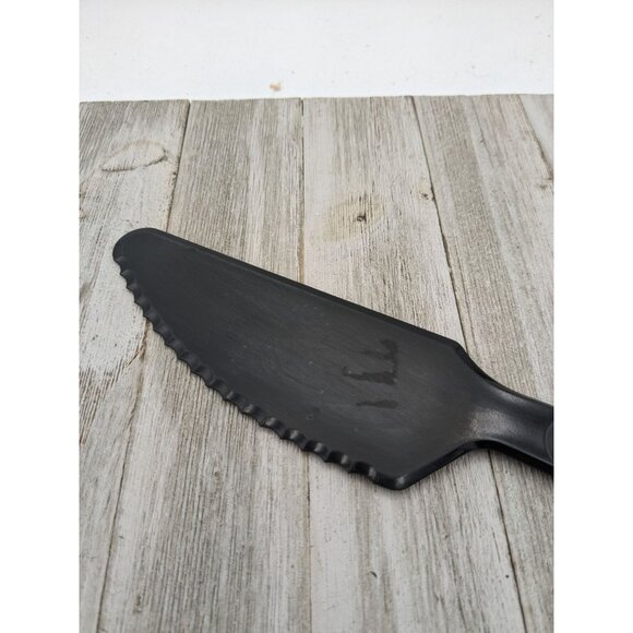 Vintage Tupperware 1819 Black Plastic Spatula Cake Icing Spreader 11" - Picture 5 of 9